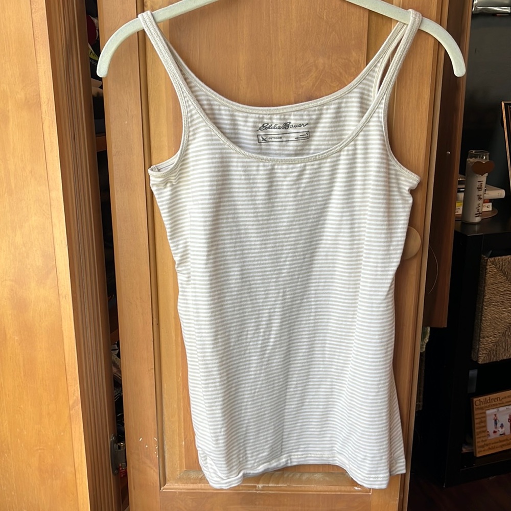 Eddie Bauer. Small. Stripe tank top.